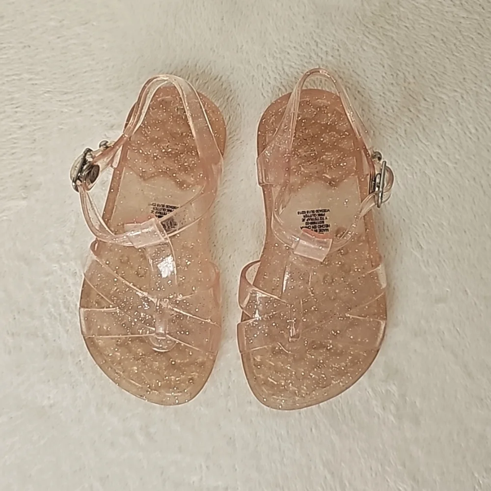 OLD NAVY | Pink Glitter Jelly Sandals